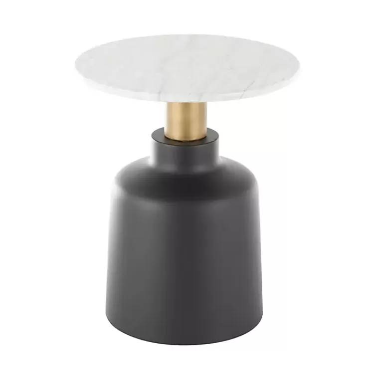 black_metal__marble_pedestal_accent_table_2.webp Black Metal & Marble Pedestal Accent Table>Kirklands Home Cheap