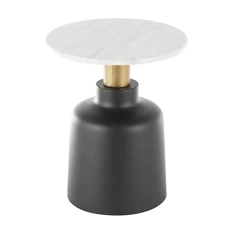 black_metal__marble_pedestal_accent_table_5.webp Black Metal & Marble Pedestal Accent Table>Kirklands Home Cheap