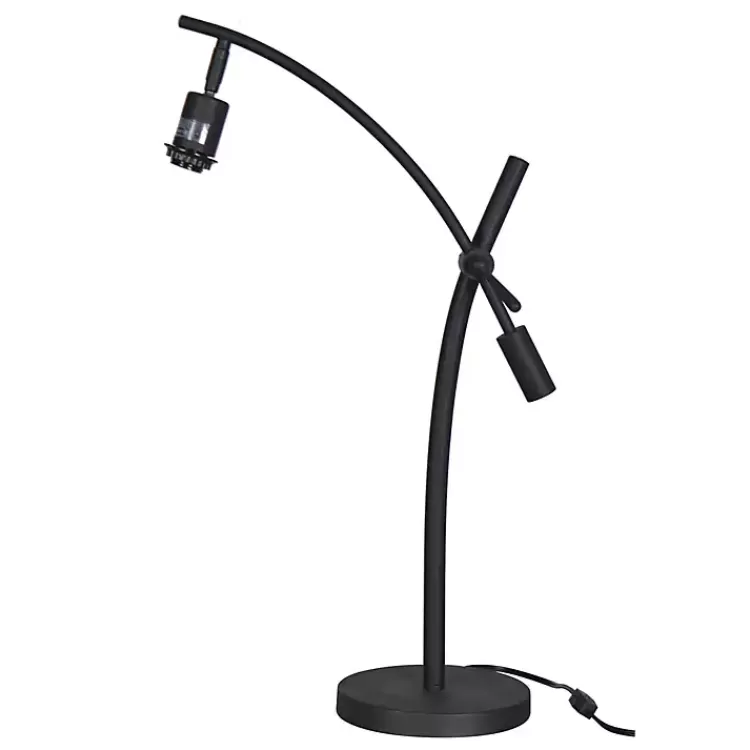 Black Metal Adjustable Task Shade Table Lamp>Kirklands Home Online