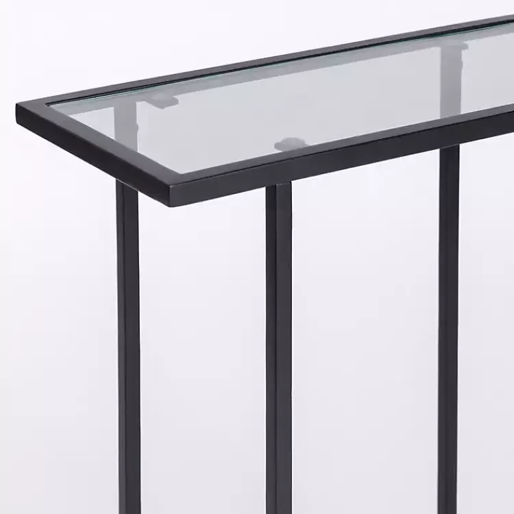 black_metal_and_glass_rectangular_accent_table_3.webp Metal and Glass Rectangular Accent Table>Kirklands Home Best Sale
