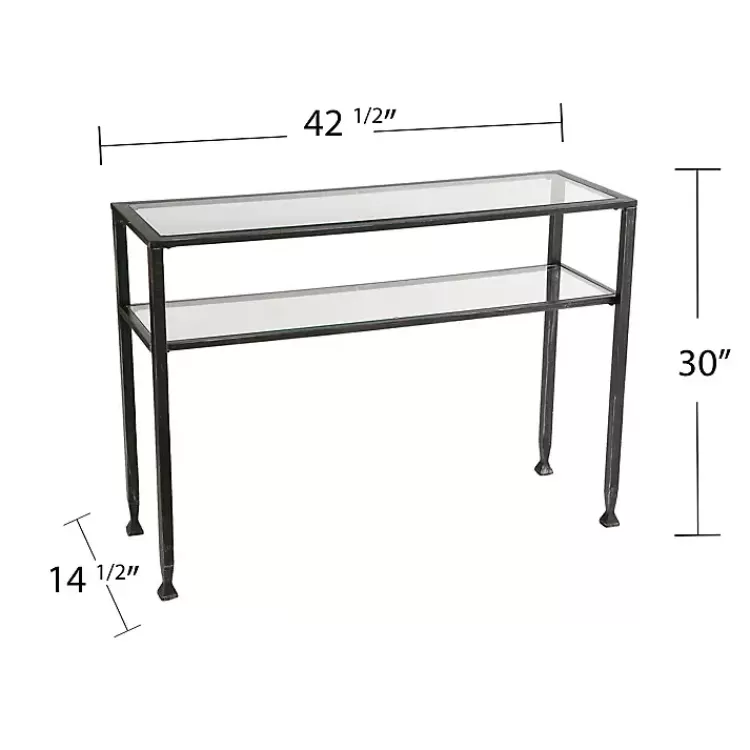 Metal and Tempered Glass Console Table>Kirklands Home Discount