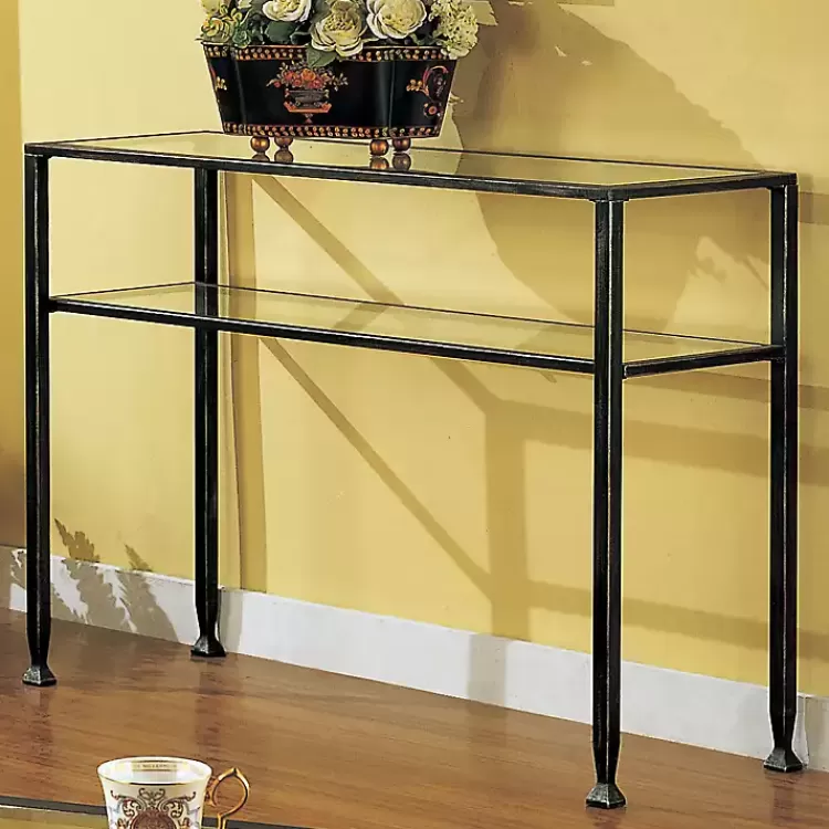 black_metal_and_tempered_glass_console_table_4.webp Metal and Tempered Glass Console Table>Kirklands Home Discount