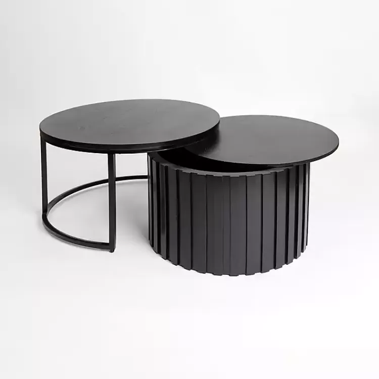 black_metal_and_wood_pc_storage_nesting_tables_4.webp Metal and Wood 2-pc. Storage Nesting Tables>Kirklands Home Best