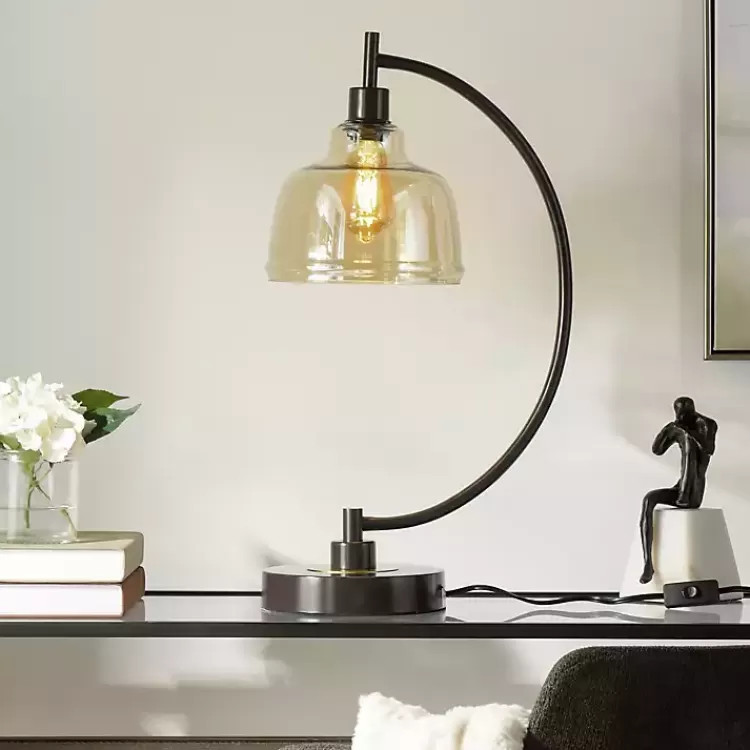Black Metal Arched Task Lamp>Kirklands Home Fashion