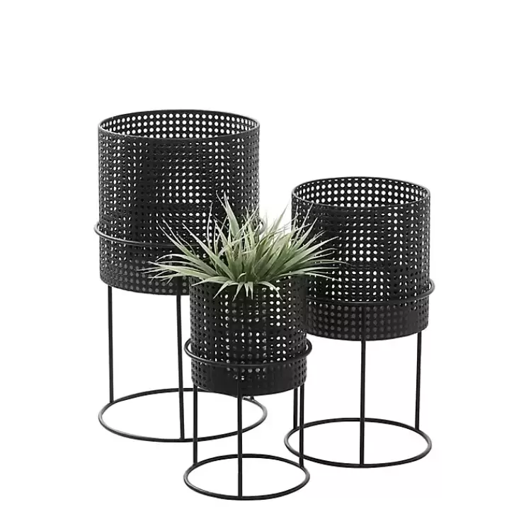 Metal Basket Weave Planters, Set of 3>Kirklands Home Discount