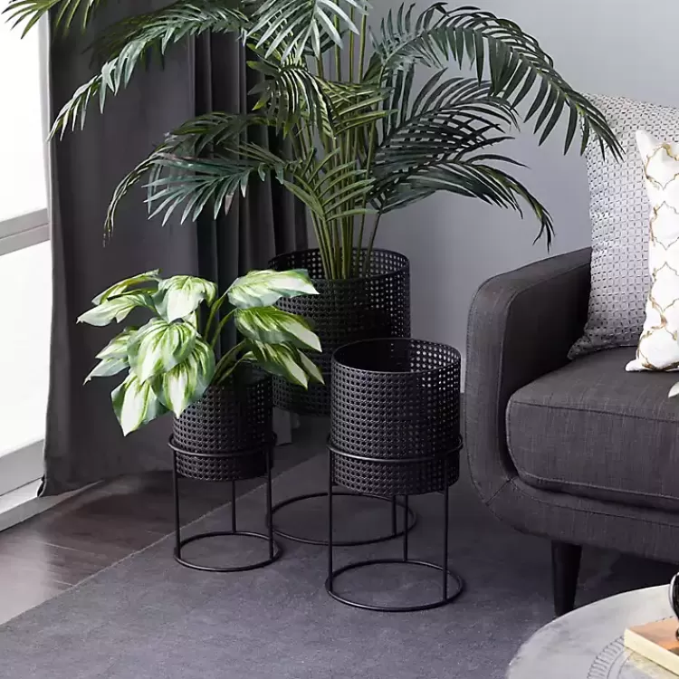 Metal Basket Weave Planters, Set of 3>Kirklands Home Discount