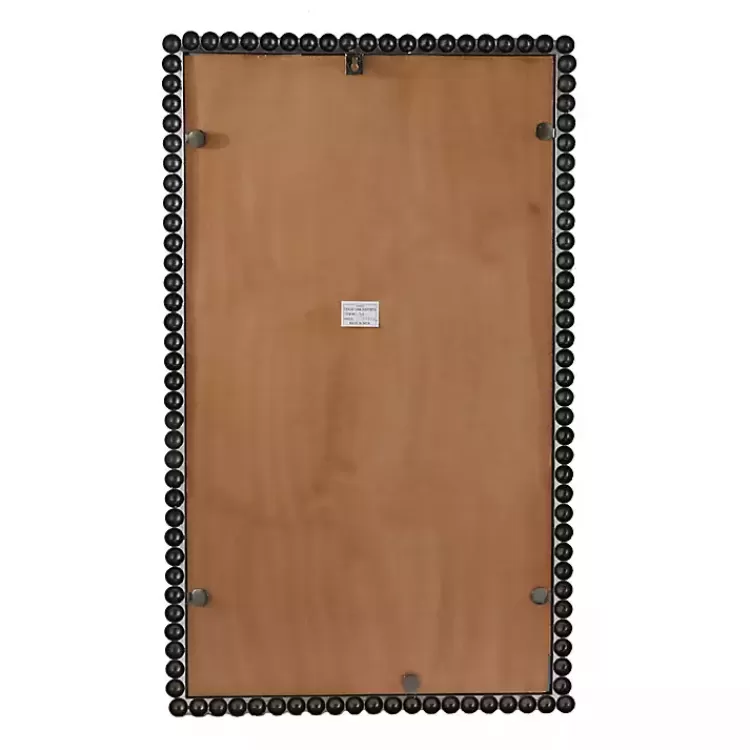black_metal_beaded_frame_wall_mirror_3.webp Black Metal Beaded Frame Wall Mirror>Kirklands Home Discount