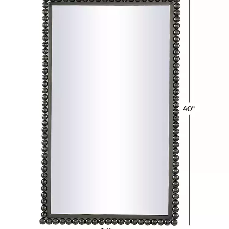 black_metal_beaded_frame_wall_mirror_4.webp Black Metal Beaded Frame Wall Mirror>Kirklands Home Discount