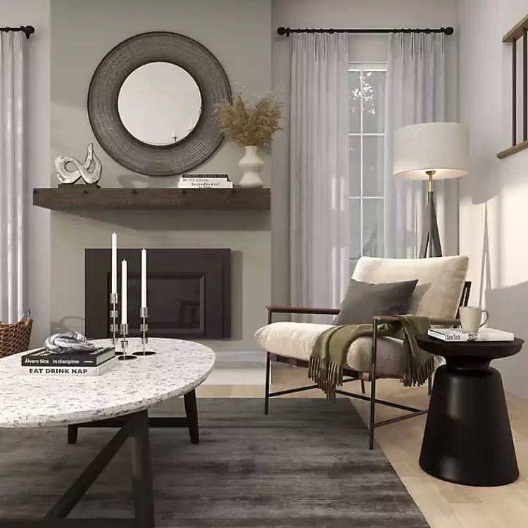 black_metal_bell_shaped_accent_table_9.webp Metal Bell Shaped Accent Table>Kirklands Home Outlet