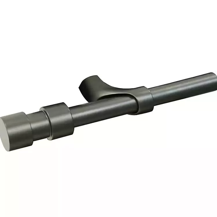 Black Metal Blackout Finial Curtain Rod, 72 in.>Kirklands Home Shop