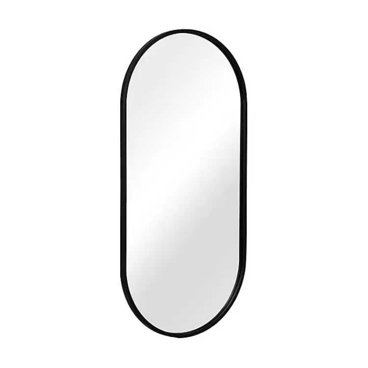 Black Metal Capsule Wall Mirror>Kirklands Home Outlet