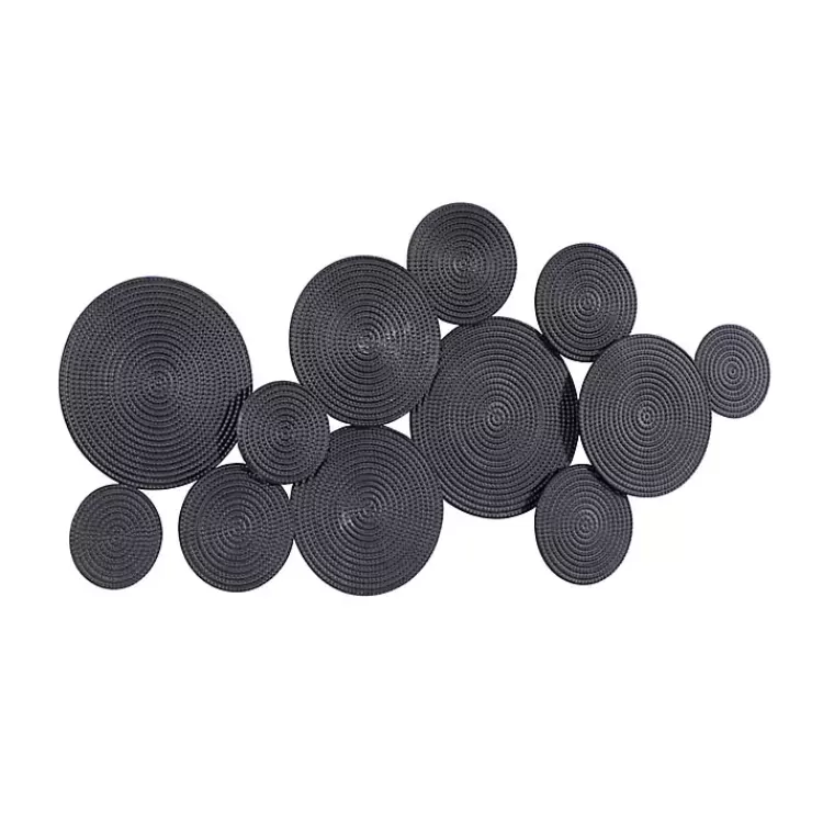 black_metal_circles_wall_plaque_4.webp Metal Circles Wall Plaque>Kirklands Home Clearance