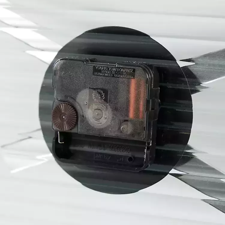 Black Metal Clear Glass Wall Clock>Kirklands Home Best Sale