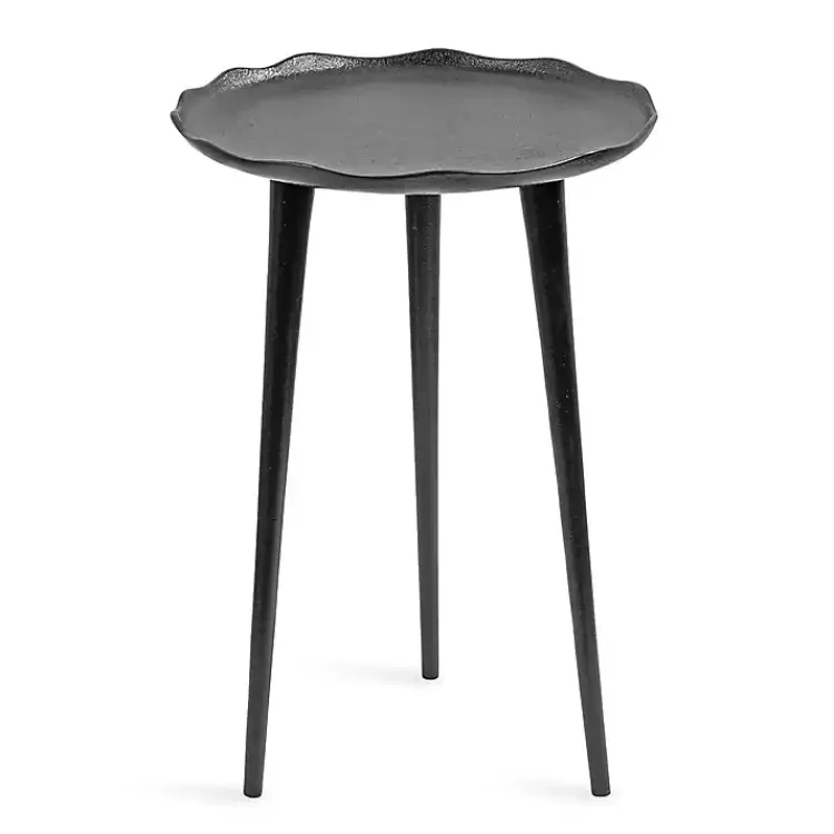black_metal_deckled_edge_round_side_table_4.webp Metal Deckled Edge Round Side Table>Kirklands Home Hot
