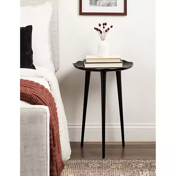 black_metal_deckled_edge_round_side_table_5.webp Metal Deckled Edge Round Side Table>Kirklands Home Hot