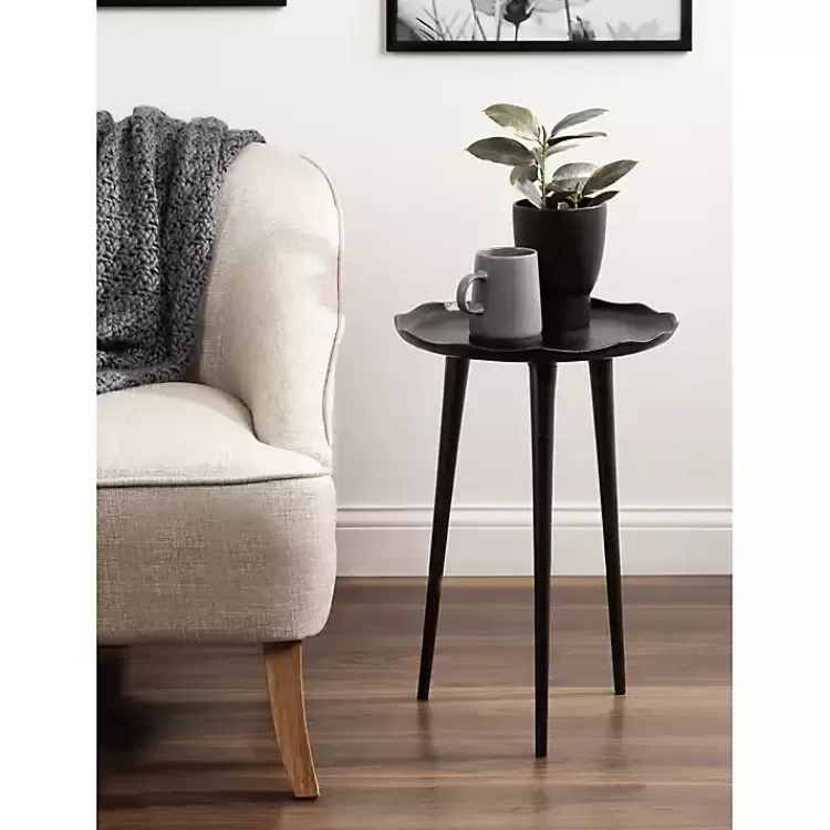 black_metal_deckled_edge_round_side_table_6.webp Metal Deckled Edge Round Side Table>Kirklands Home Hot
