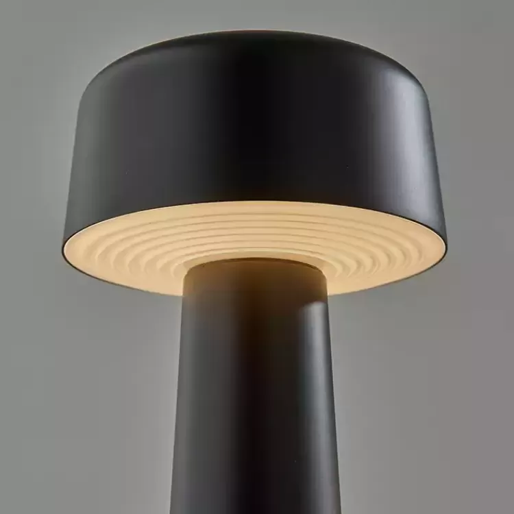 black_metal_dome_frosted_light_cordless_table_lamp_2.webp Metal Dome Frosted Light Cordless Table Lamp>Kirklands Home Cheap