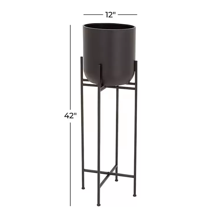 black_metal_dome_planter_with_stand__in_3-1.webp Metal Dome Planter with Stand, 46 in.>Kirklands Home Best