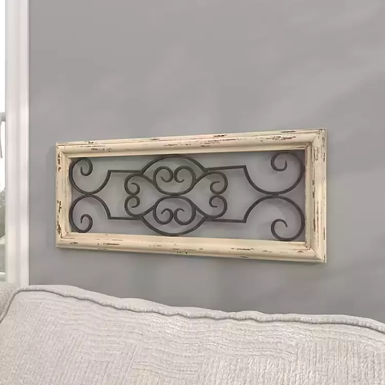 Black Metal Farmhouse Scroll Wall Plaque>Kirklands Home Discount