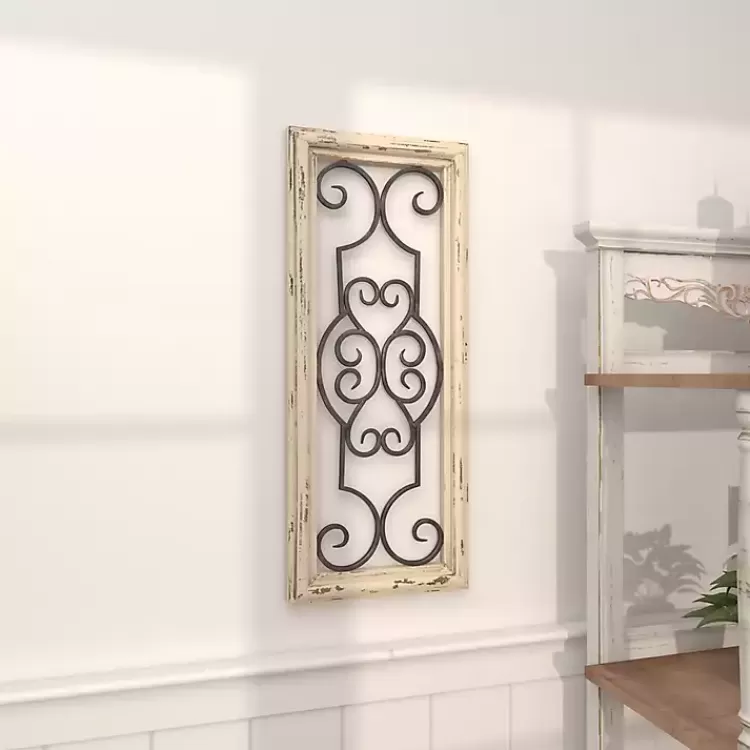 Black Metal Farmhouse Scroll Wall Plaque>Kirklands Home Discount