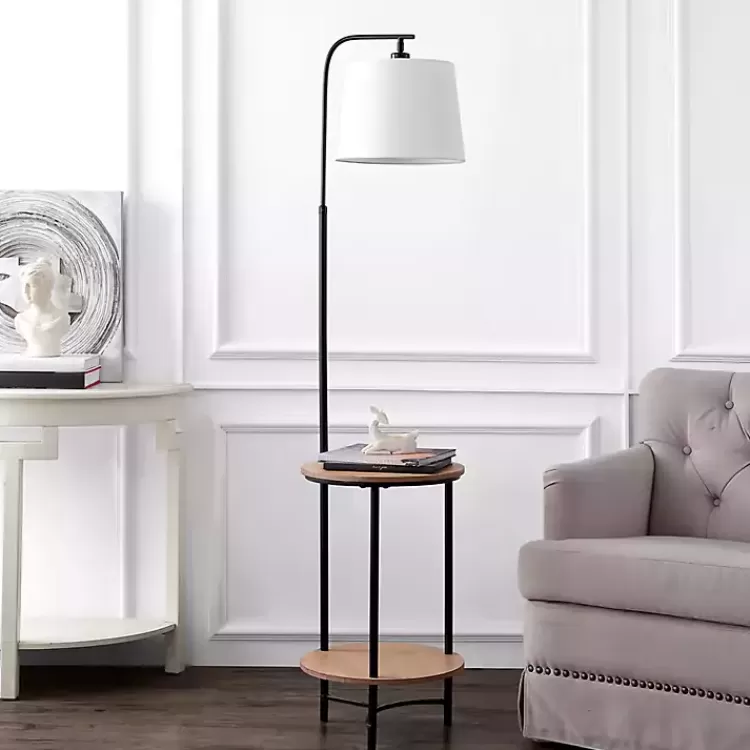 black_metal_floor_lamp_with_wood_shelves_3.webp Black Metal Floor Lamp with Wood Shelves>Kirklands Home Cheap