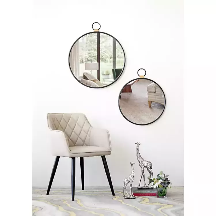 black_metal_frame_round_loop_wall_mirror_6.webp Black Metal Frame Round Loop Wall Mirror>Kirklands Home Cheap