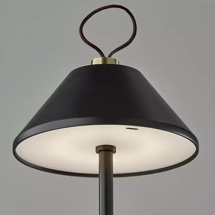 black_metal_frosted_light_cordless_table_lamp_2.webp Metal Frosted Light Cordless Table Lamp>Kirklands Home Outlet