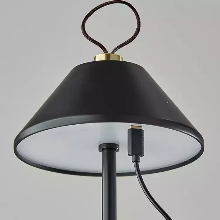 black_metal_frosted_light_cordless_table_lamp_3.webp Metal Frosted Light Cordless Table Lamp>Kirklands Home Outlet