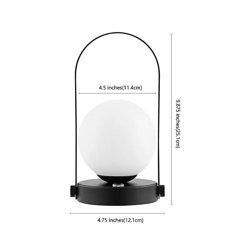 black_metal_glass_globe_cordless_table_lamp_3.webp Black Metal Glass Globe Cordless Table Lamp>Kirklands Home Cheap