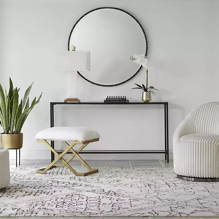 Metal Glass Top Console Table>Kirklands Home Cheap