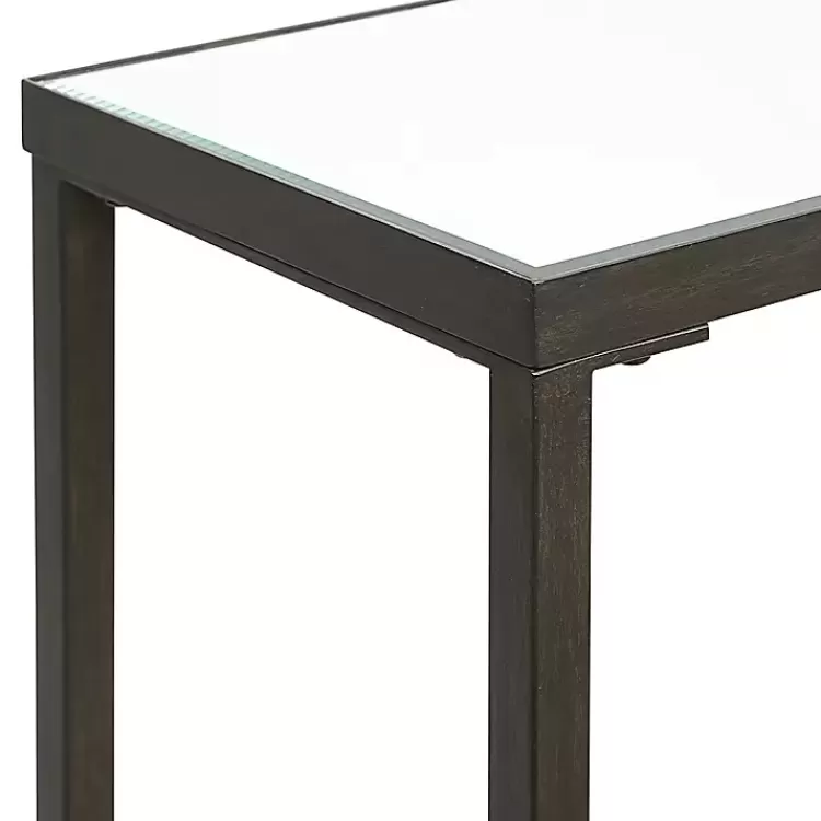 black_metal_glass_top_console_table_2.webp Metal Glass Top Console Table>Kirklands Home Cheap