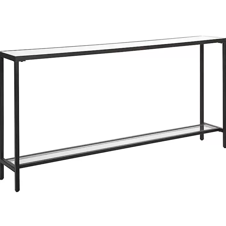 black_metal_glass_top_console_table_4.webp Metal Glass Top Console Table>Kirklands Home Cheap