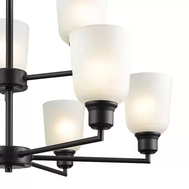 black_metal_light_chandelier_3.webp Metal 9-Light Chandelier>Kirklands Home Store
