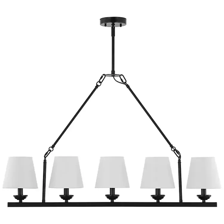 Black Metal Linear Chandelier>Kirklands Home Shop