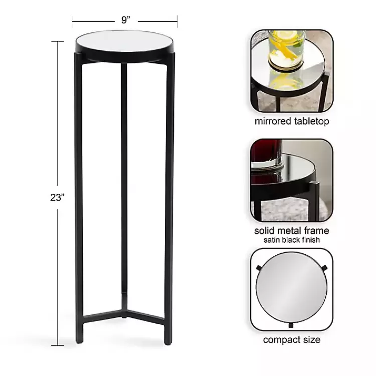 Metal Mirrored Tabletop Aguilar Drink Table>Kirklands Home Shop