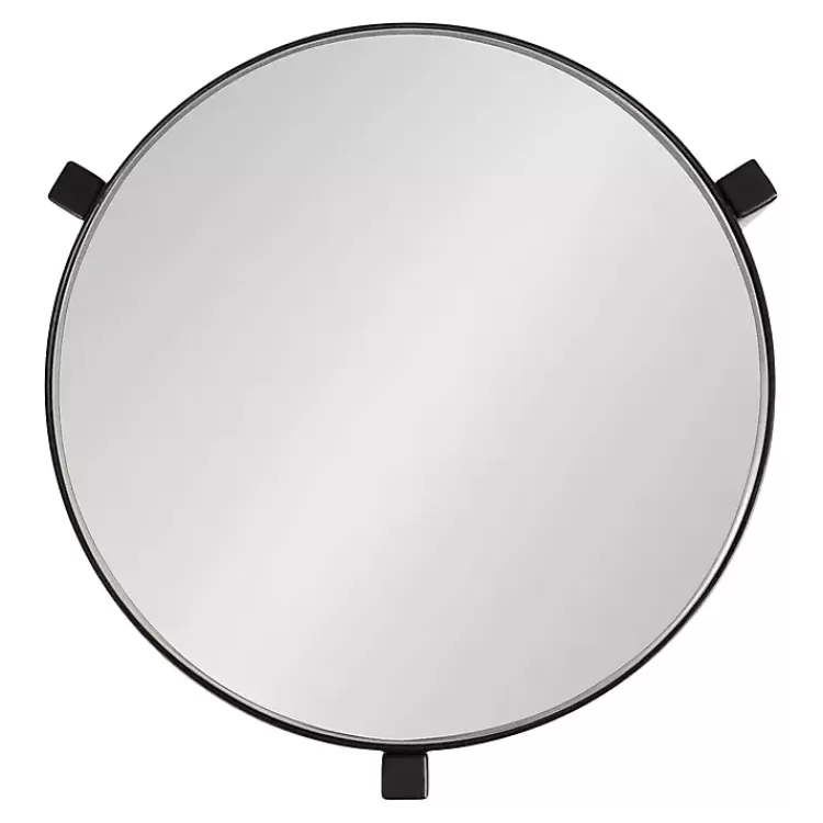 black_metal_mirrored_tabletop_aguilar_drink_table_3.webp Metal Mirrored Tabletop Aguilar Drink Table>Kirklands Home Shop