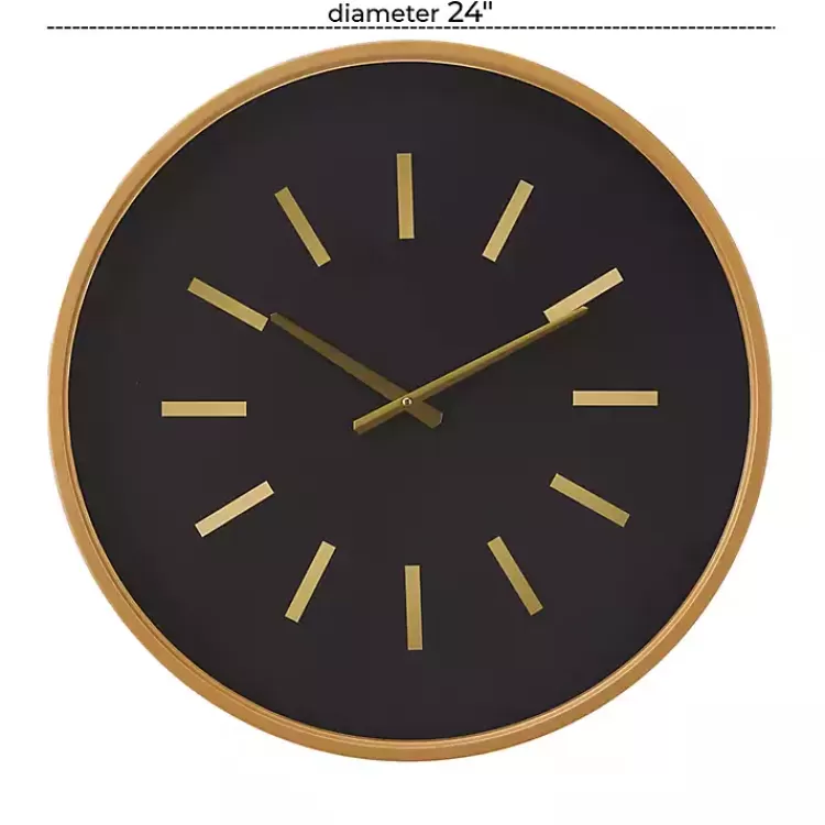 black_metal_modern_thomas_wall_clock_5.webp Black Metal Modern Thomas Wall Clock>Kirklands Home Online