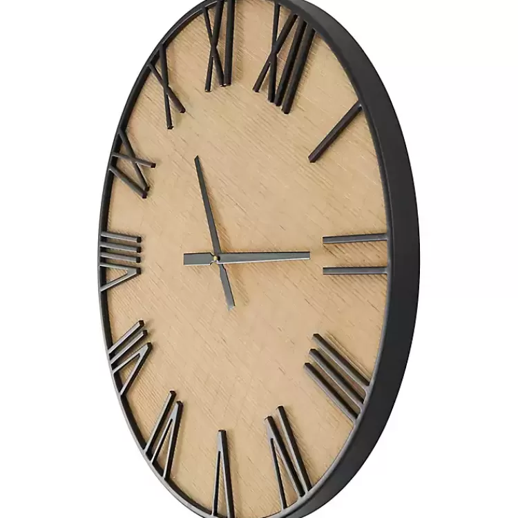 black_metal_natural_wood_wall_clock_4.webp Black Metal Natural Wood Wall Clock>Kirklands Home Sale