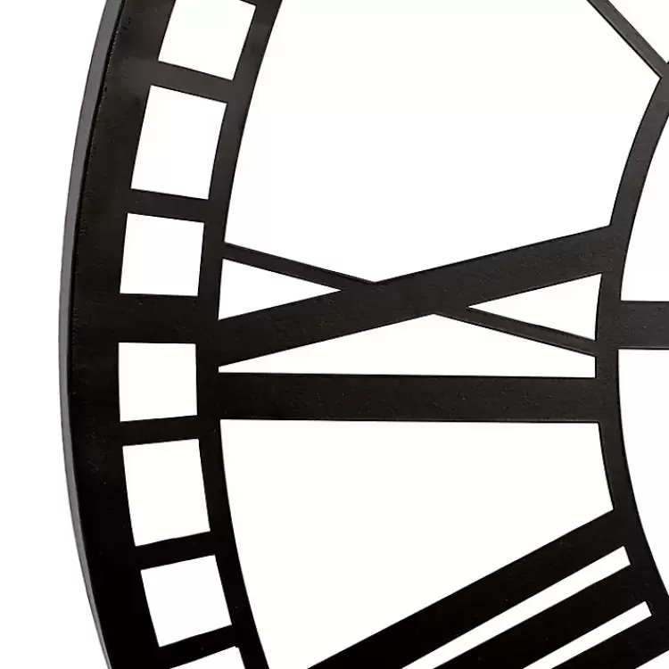 black_metal_open_frame_wall_clock_2.webp Black Metal Open Frame Wall Clock>Kirklands Home Store