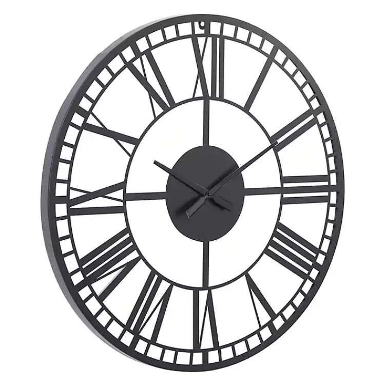 black_metal_open_frame_wall_clock_4.webp Black Metal Open Frame Wall Clock>Kirklands Home Store