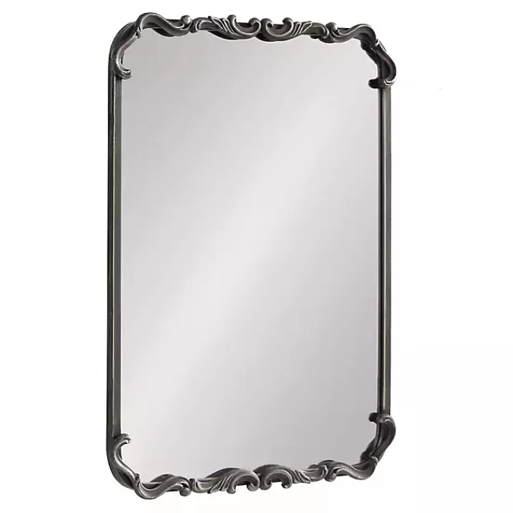 Black Metal Ornamental Wall Mirror>Kirklands Home Best