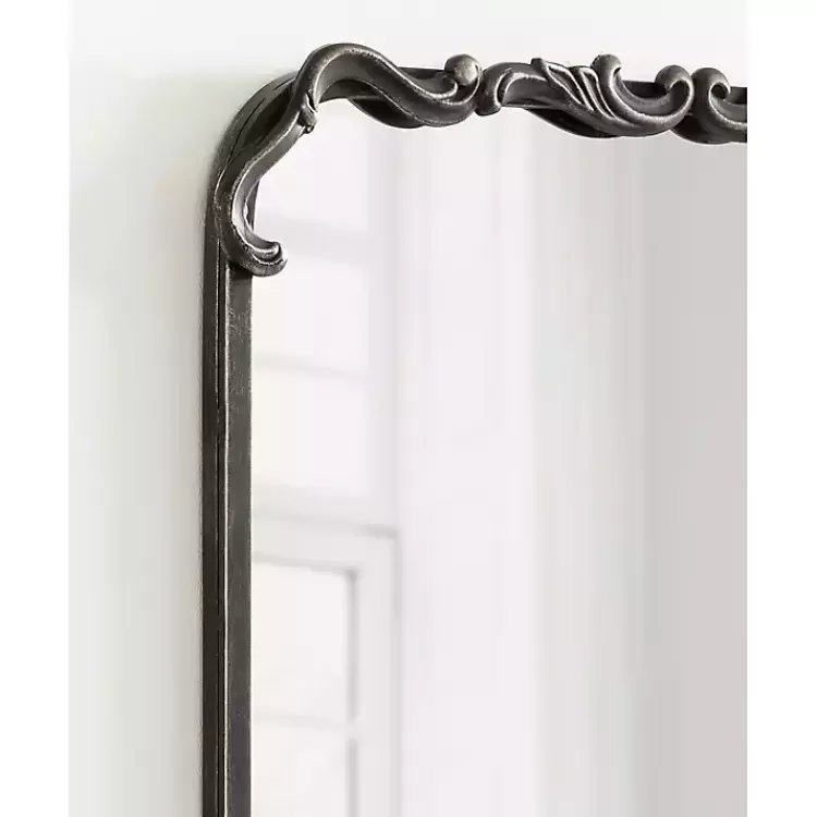 black_metal_ornamental_wall_mirror_7.webp Black Metal Ornamental Wall Mirror>Kirklands Home Best