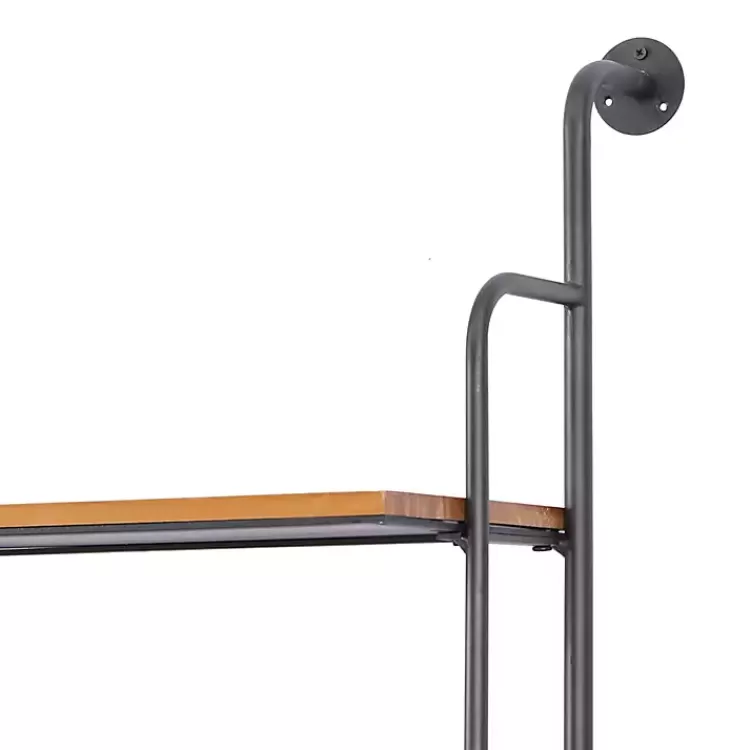 black_metal_pipe_frame_brown_wood_wall_shelf_3.webp Black Metal Pipe Frame Brown Wood Wall Shelf>Kirklands Home Online