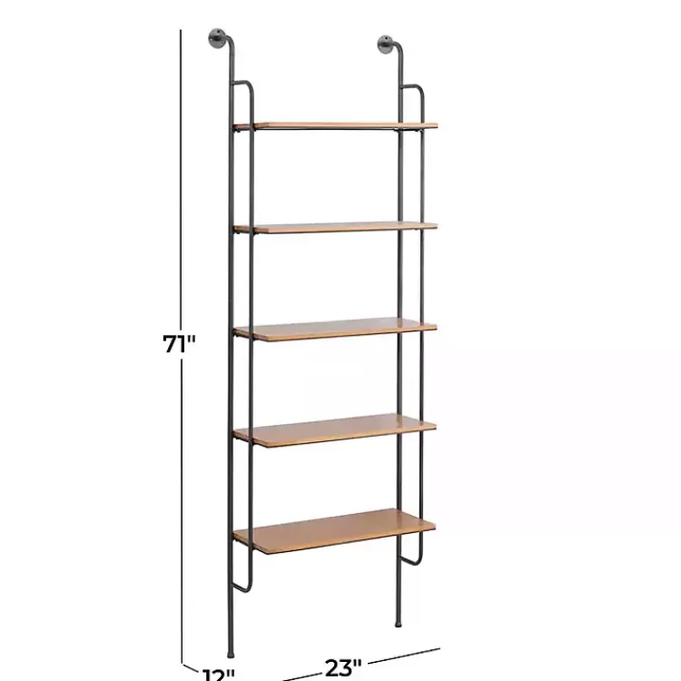 black_metal_pipe_frame_brown_wood_wall_shelf_6.webp Black Metal Pipe Frame Brown Wood Wall Shelf>Kirklands Home Online