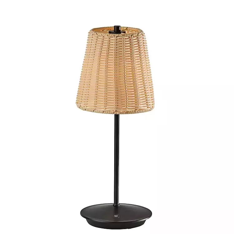 Metal Rattan Shade Cordless Table Lamp>Kirklands Home Best Sale