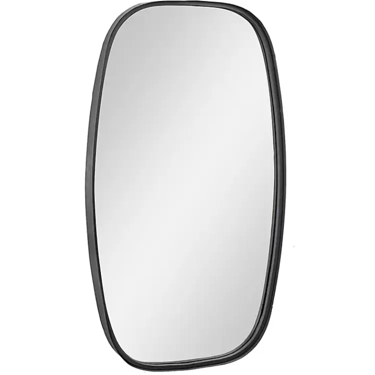 Black Metal Rectangular Wall Mirror, 18x31.5 in.>Kirklands Home Outlet