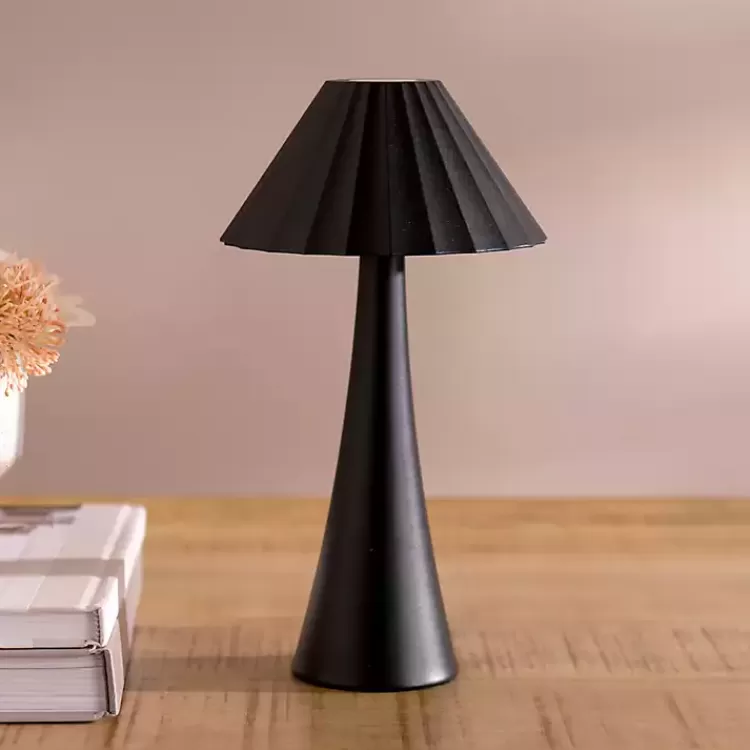 Metal Ribbed Rechargeable Touch Lamp>Kirklands Home Store