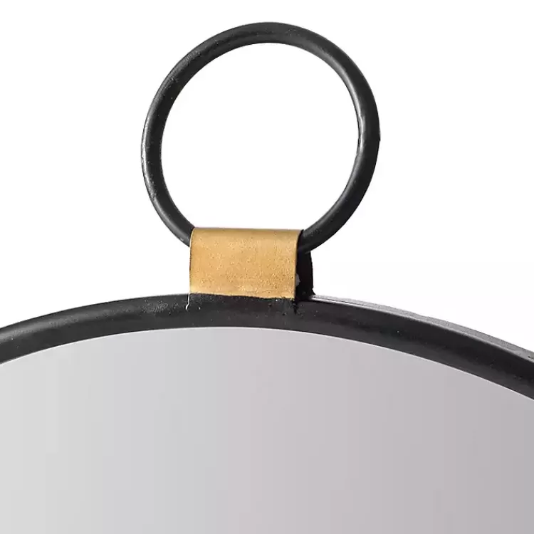 black_metal_round_top_loop_wall_mirror_2.webp Black Metal Round Top Loop Wall Mirror>Kirklands Home Best Sale