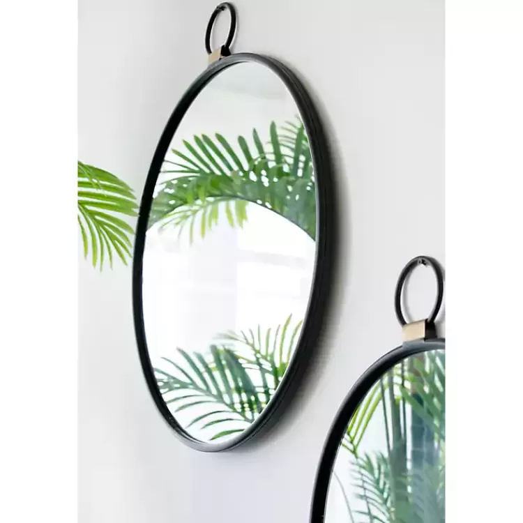 black_metal_round_top_loop_wall_mirror_4.webp Black Metal Round Top Loop Wall Mirror>Kirklands Home Best Sale