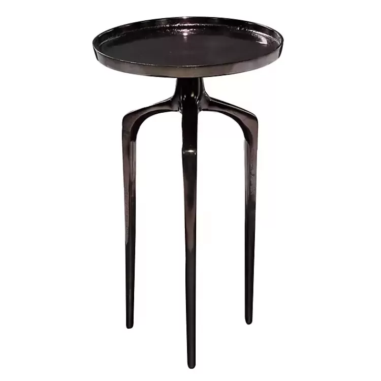 black_metal_round_tripod_accent_table_3.webp Metal Round Tripod Accent Table>Kirklands Home Store